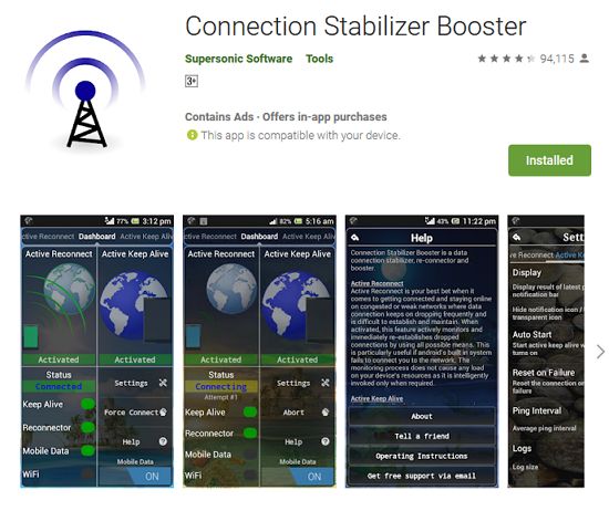 Connection Stabilizer Booster