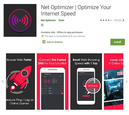 Net Optimizer optimize kelajuan internet