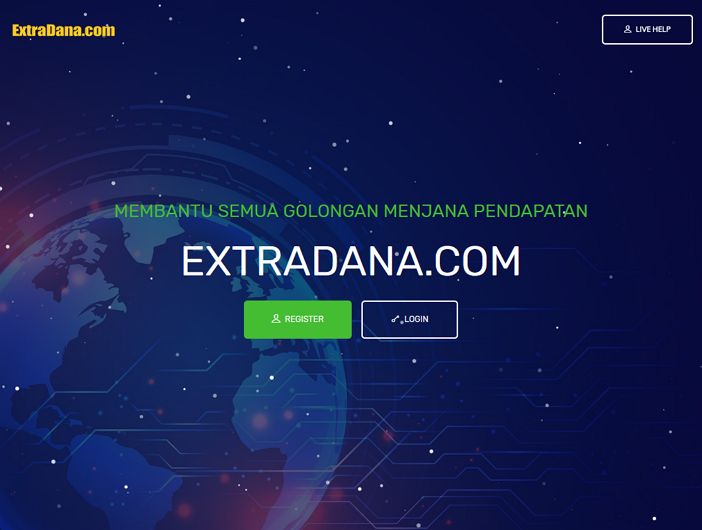 muka utama laman web extradana