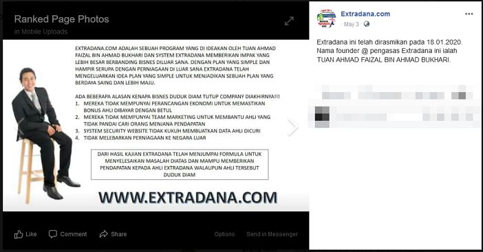 risalah pemilik extradana