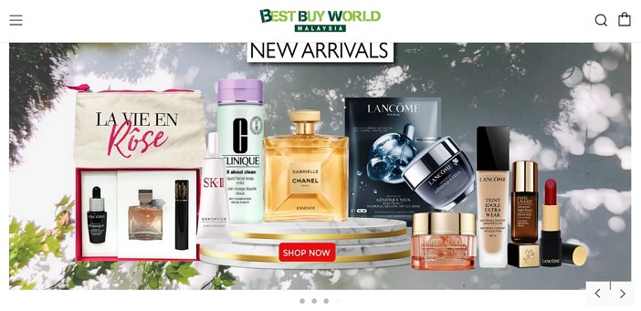 Laman web online shopping Best Buy Malaysia