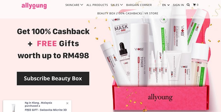 laman web online shopping allyoung malaysia