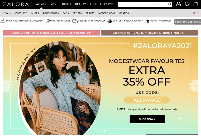 laman web online shopping zalora