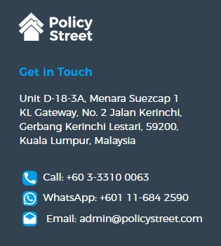 Maklumat perhubungan policystreet