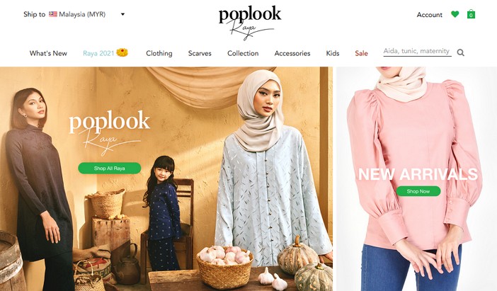 laman web online shopping poplook malaysia