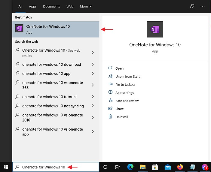 OneNote for Windows 10