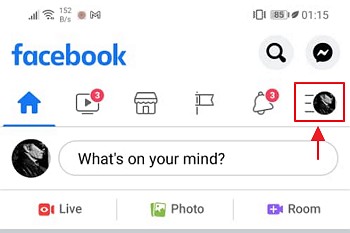 menu facebook untuk cara padam akaun facebook
