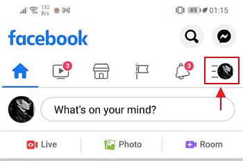menu facebook untuk cara padam akaun facebook