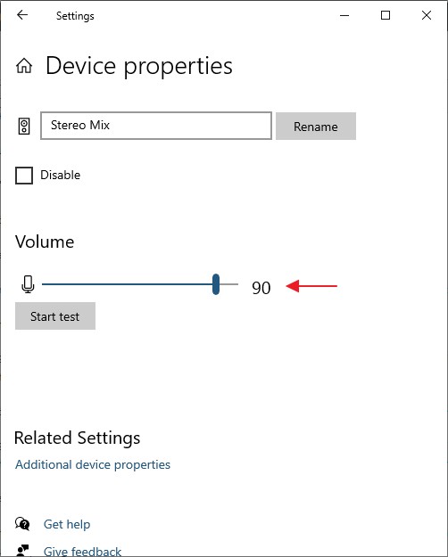 ubah volume input