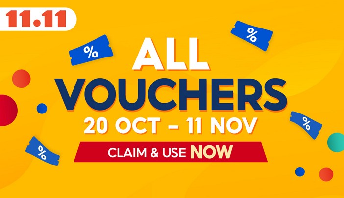 shopee 11.11 all voucher claim and use now