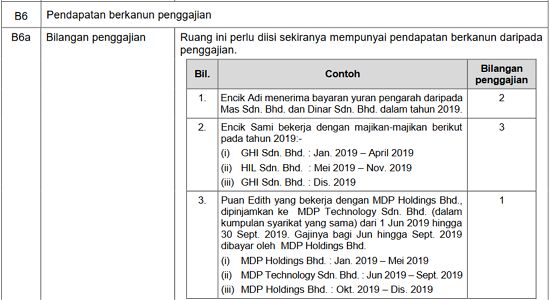 Bahagian B nota perenggan