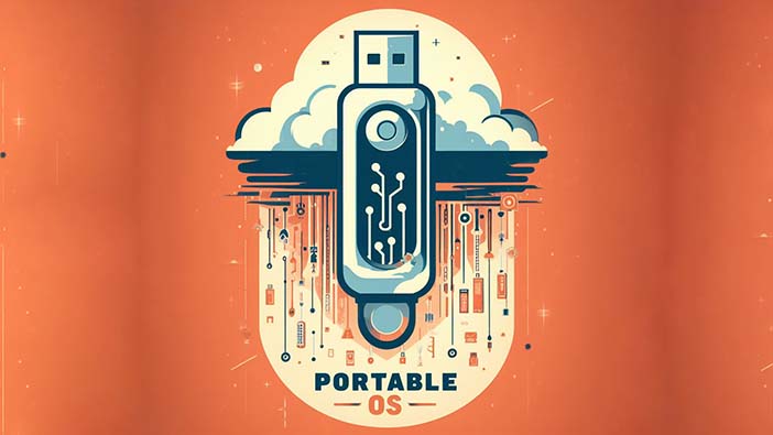 cara pasang portable OS di pendrive