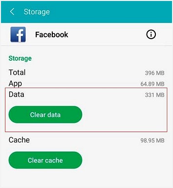 kesan data pada storage android