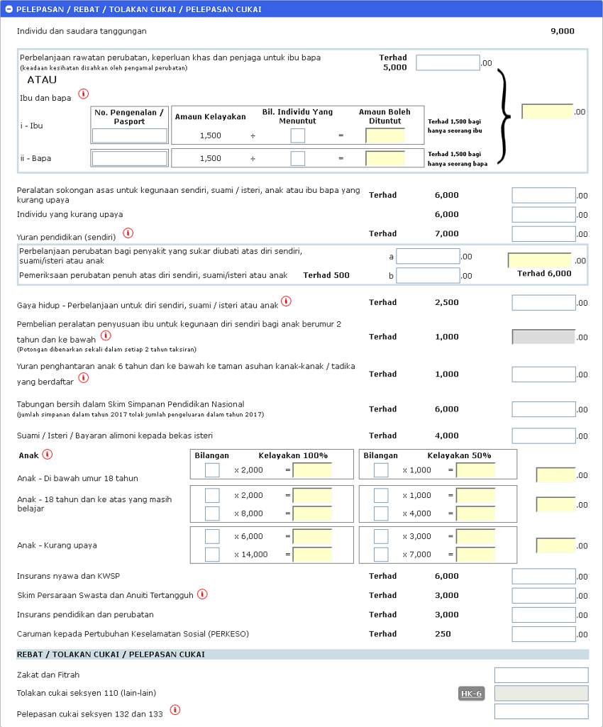 efiling pelepasan