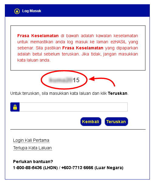 ehasil frasa keselamatan