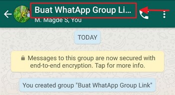 klik pada nama group.