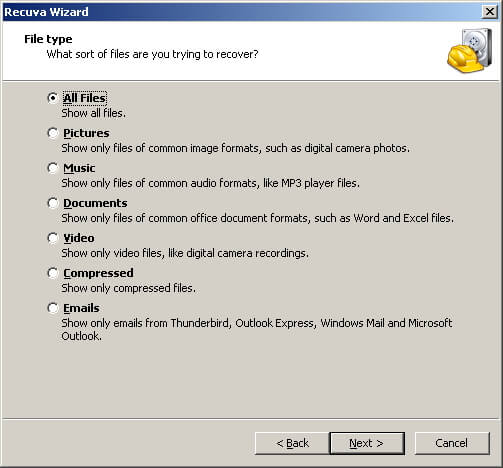 Pilih all files