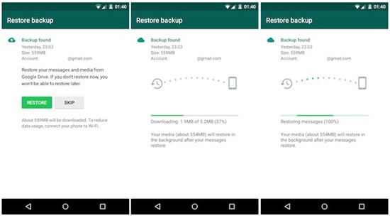 cara restore semula whatsapp selepas format handphone