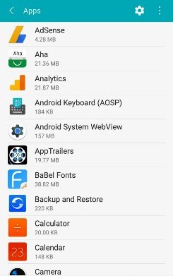 cara kosongkan sotrage android dengan membuang apps yang tidak digunakan.