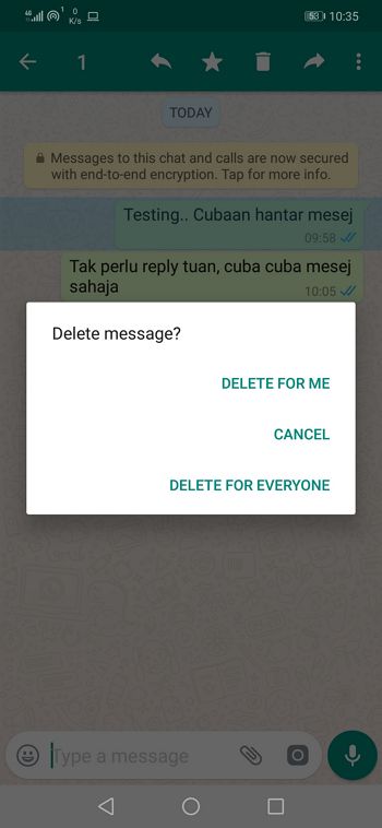 whatsapp kurang sejam